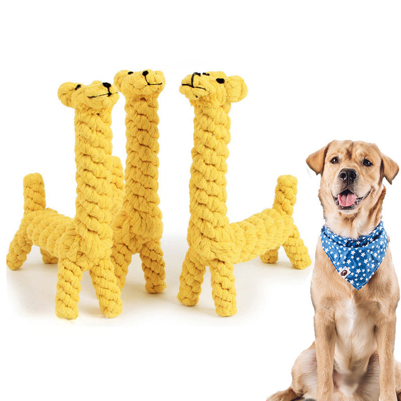 Durable Giraffe Shaped Dog Chew Toy for Dogs