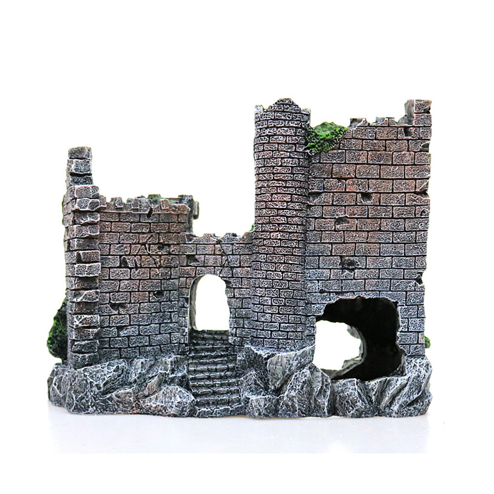 Aquarium Resin Castle Ornament