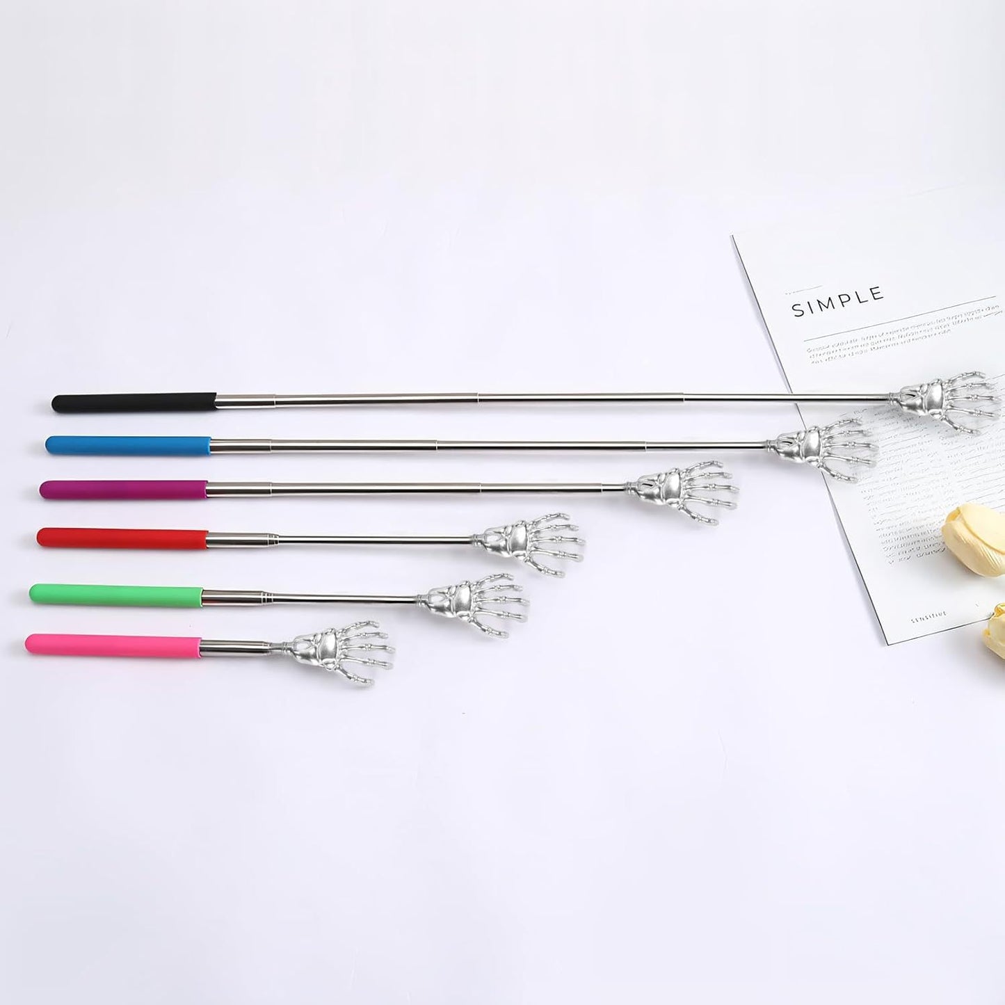 Telescopic Cat Teaser Wand with Grooming Comb for Pets