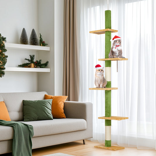 Tall Cat Tree with Multiple Platforms