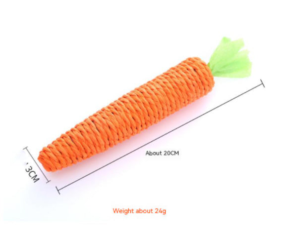 Paper String Decorations Carrot for Pets