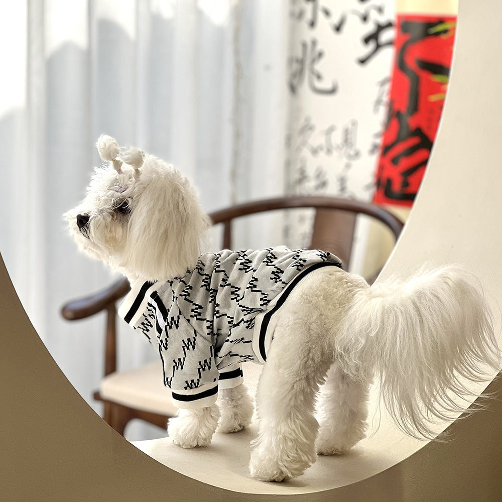 Cozy Teddy Bear Dog Jacket for Fall and Winter