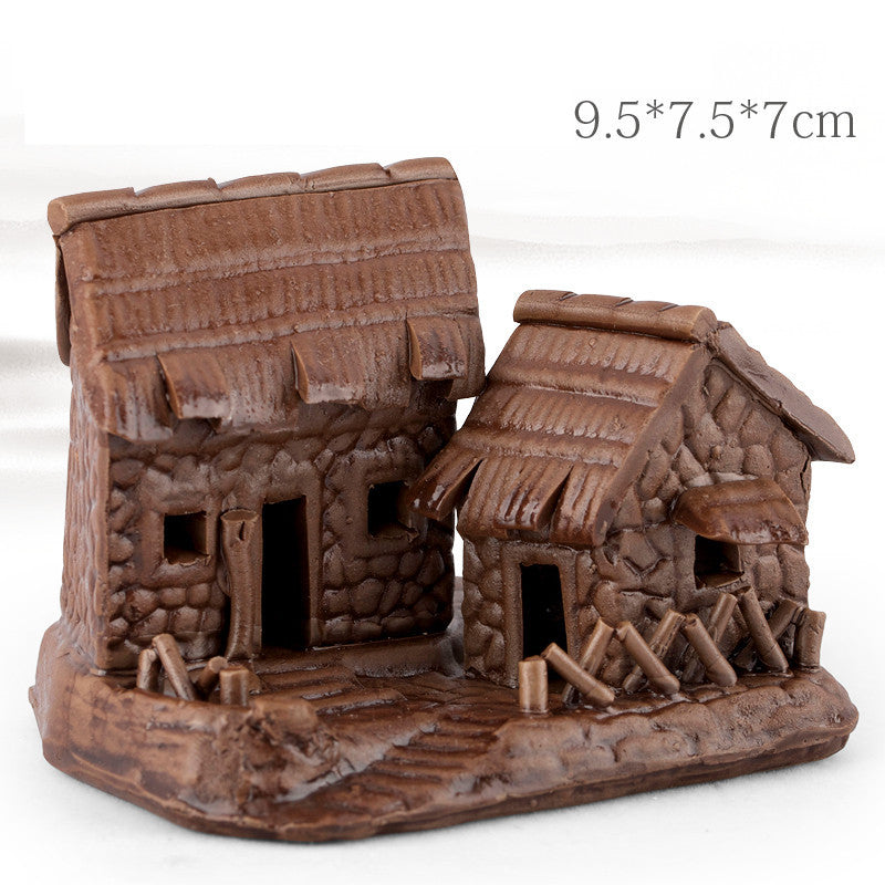 Porcelain Houses Ancient Aquarium Aquarium Landscape Decoration