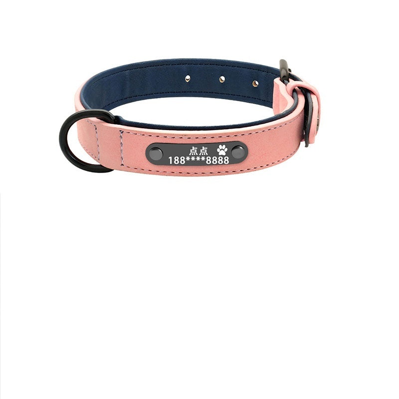 Personalized Anti-Lost Dog Collar with Engraved Lettering