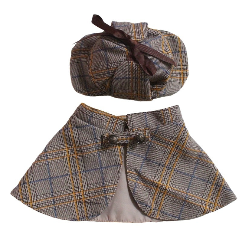 Cloak and Hat Detective Suit for Pets