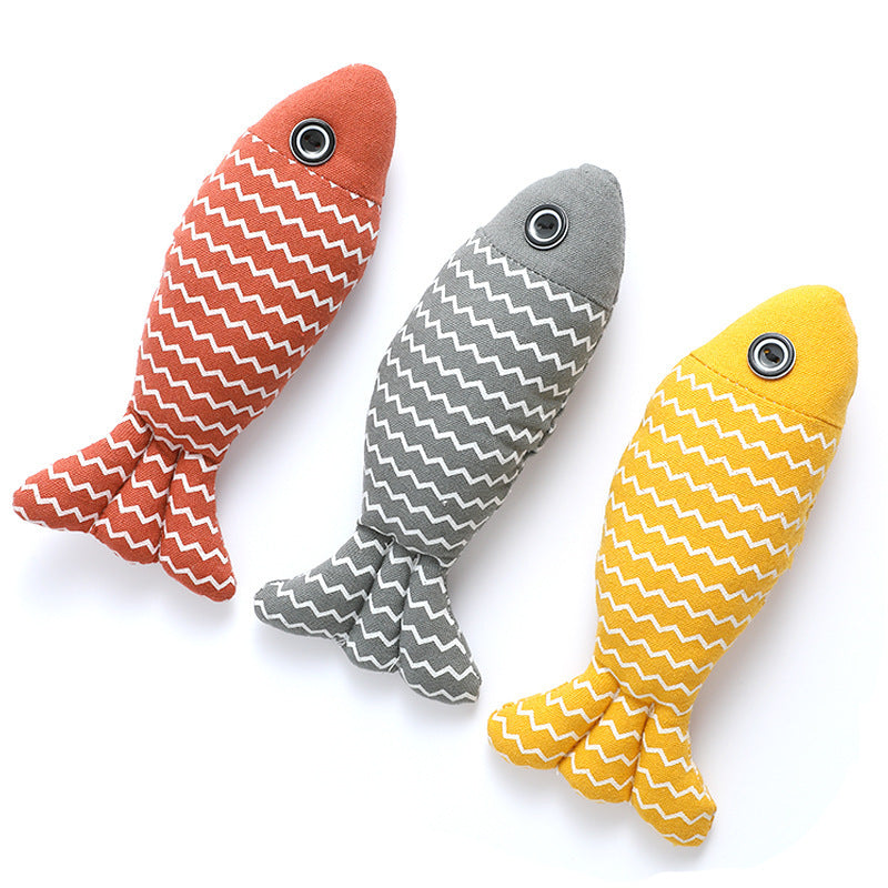 3 Catnip-Infused Fish Toys for Self-Play and Exercise