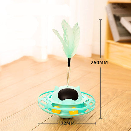 Cat Stick Toy Self-hi To Relieve Boredom Cat Tumbler Turntable