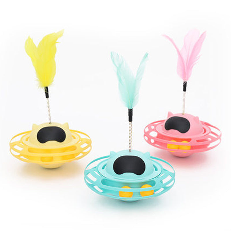 Cat Stick Toy Self-hi To Relieve Boredom Cat Tumbler Turntable