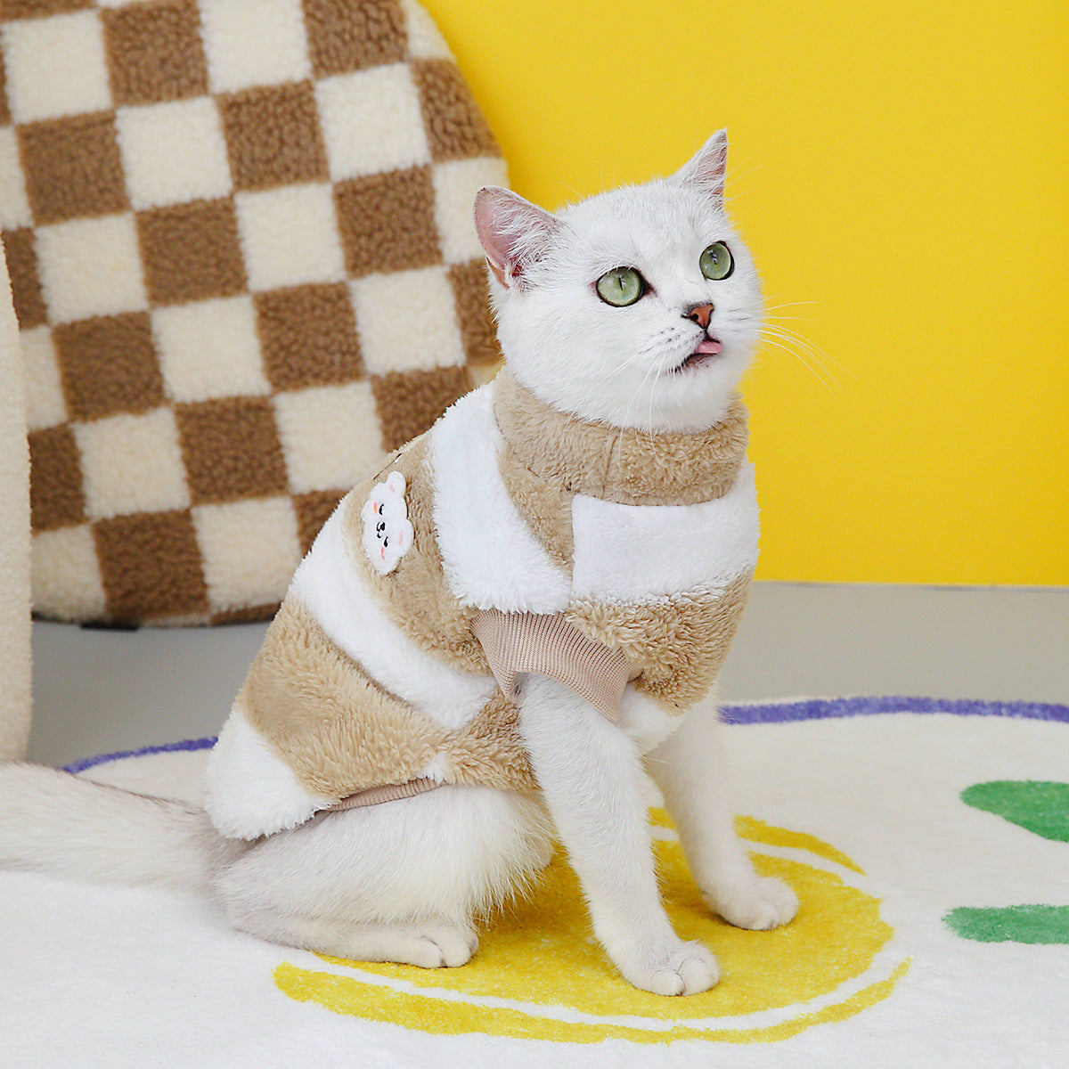 Cozy Fleece Sweatshirt for Cats