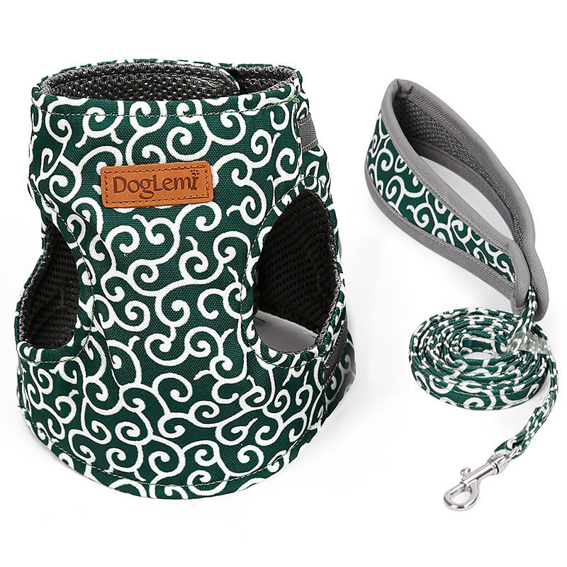 Chest Harness Vest for Cats with Traction Rope