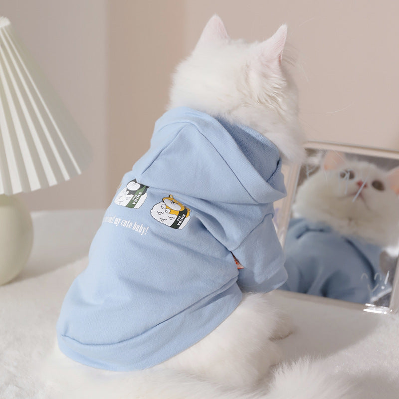 Colorful Cat Hoodie for Summer