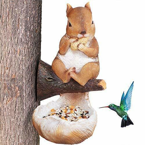 Adorable Squirrel-Shaped Bird Feeder