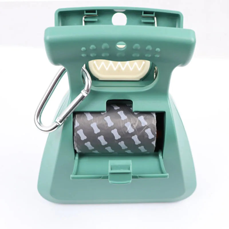 Portable Dog Waste Picker with 1 Roll of Biodegradable Bags