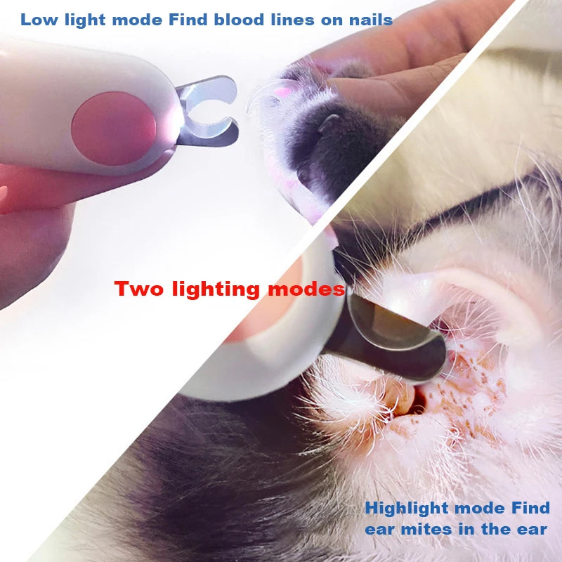 LED Pet Nail Grooming Tool for Cats and Dogs