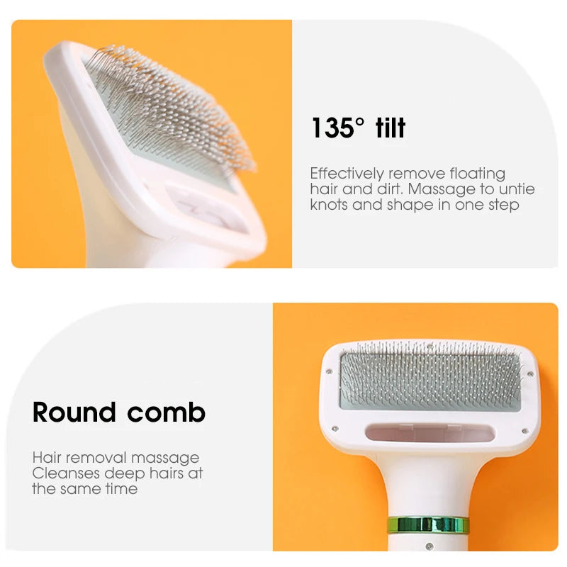Portable Pet Grooming Hair Dryer with Slicker Brush for Cats and Dogs