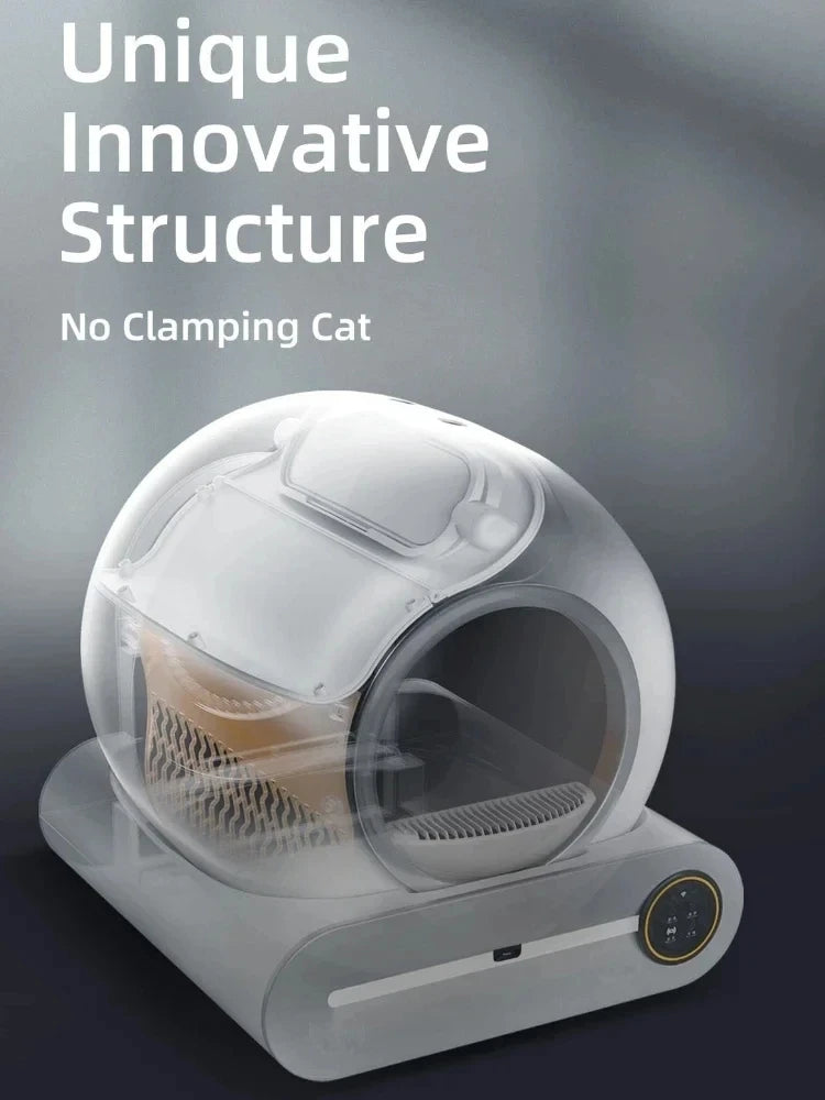 65L Automatic Smart Cat Litter Box with Self-Cleaning Feature