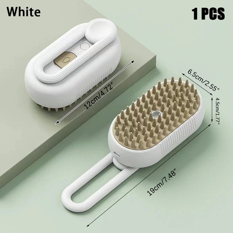 3-in-1 Cat and Dog Pet Steam Massage Brush