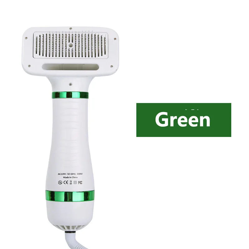 Portable Pet Grooming Hair Dryer with Slicker Brush for Cats and Dogs