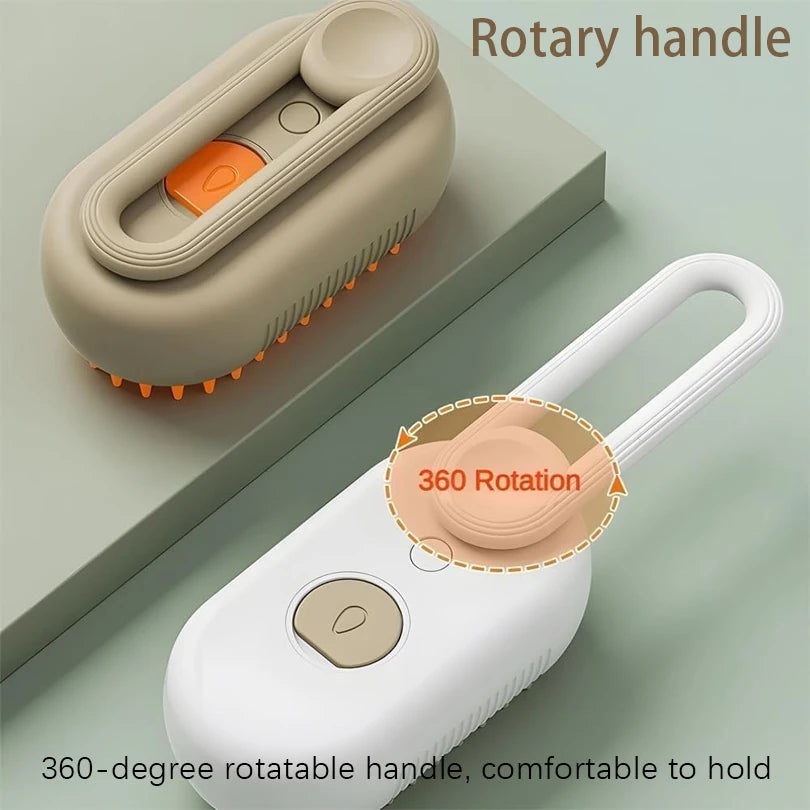 3-in-1 Cat and Dog Pet Steam Massage Brush