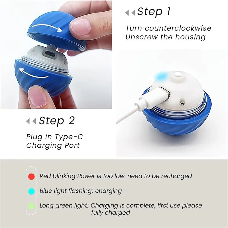 Electronic Bouncing Pet Toy Ball