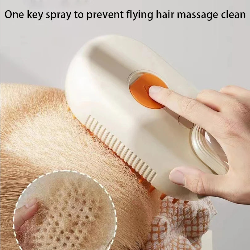 3-in-1 Cat and Dog Pet Steam Massage Brush