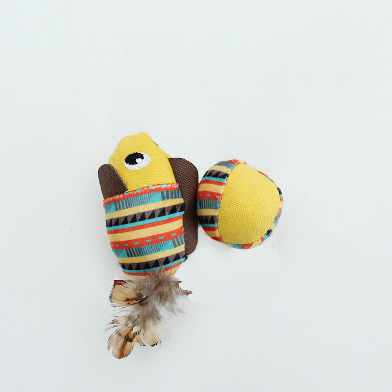 Interactive Cat Kickers for Indoor Cats with Jungle Animal Designs