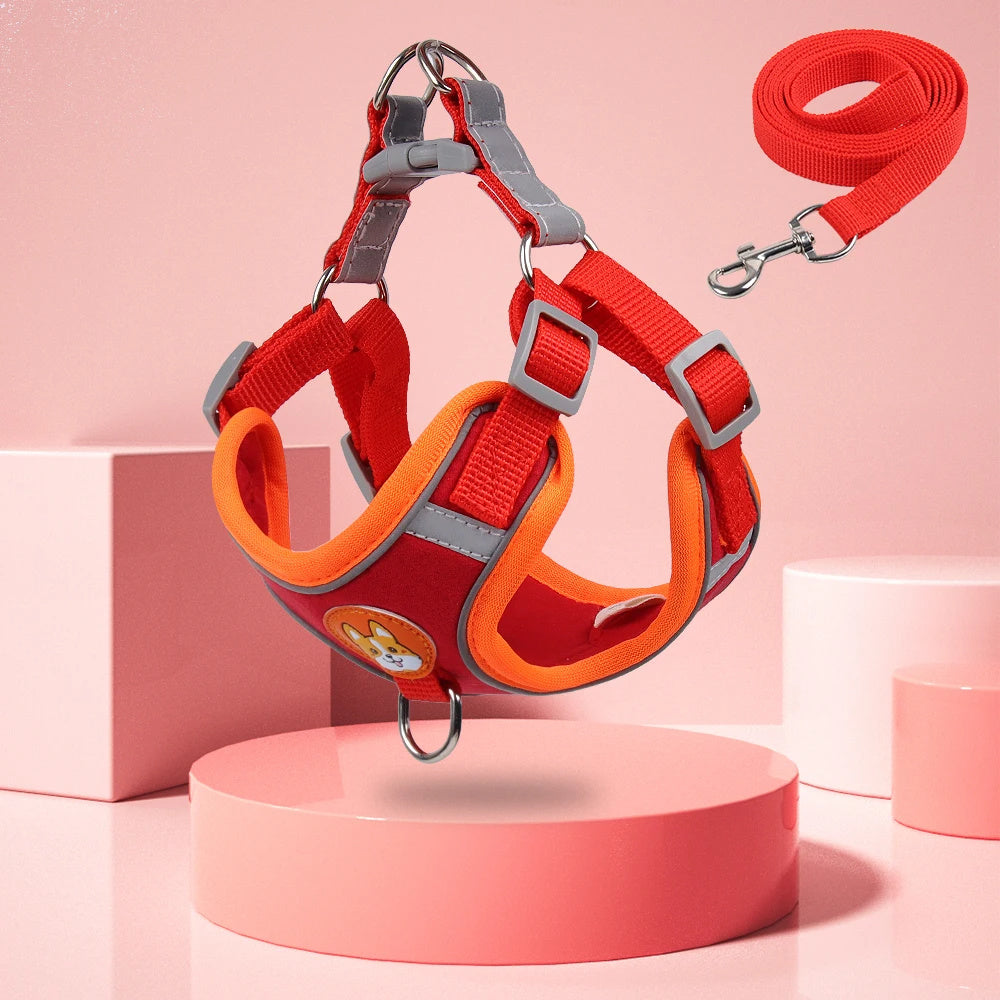 Pet Dog Harness and Leash Set