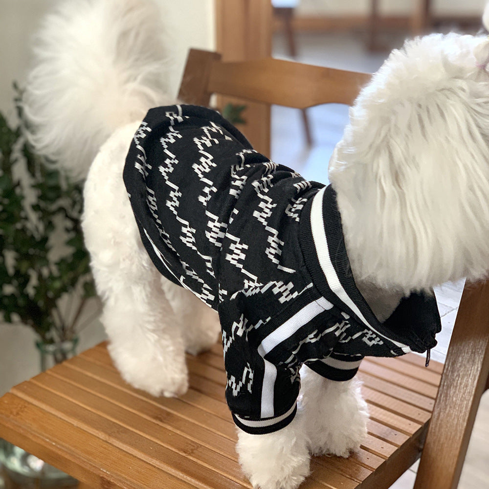 Cozy Teddy Bear Dog Jacket for Fall and Winter