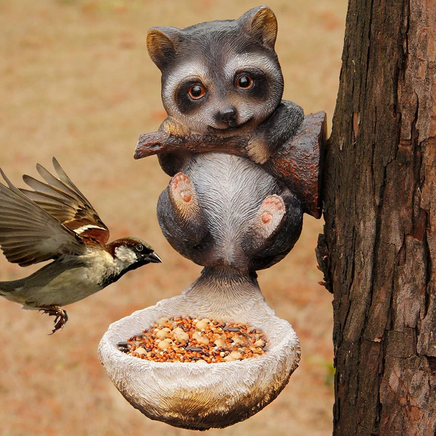 Adorable Squirrel-Shaped Bird Feeder