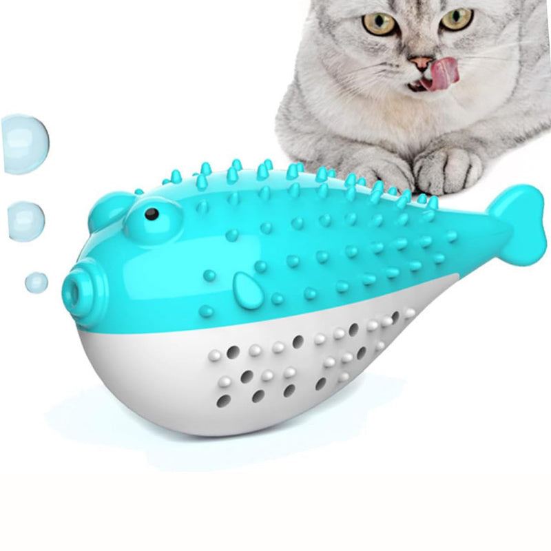 Mint-Scented Cat Teaser and Toothbrush Toy