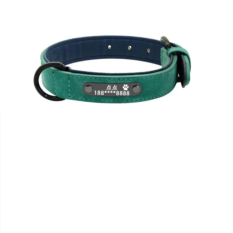 Personalized Anti-Lost Dog Collar with Engraved Lettering