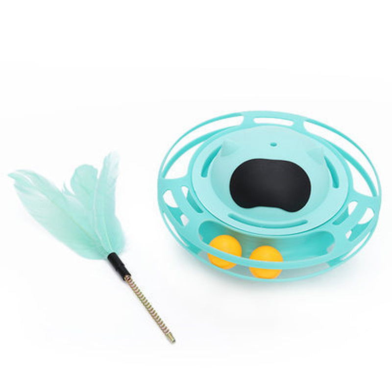 Cat Stick Toy Self-hi To Relieve Boredom Cat Tumbler Turntable
