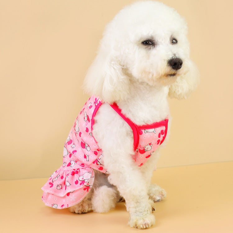 Pet Dress with Streamer Skirt and Princess Flair