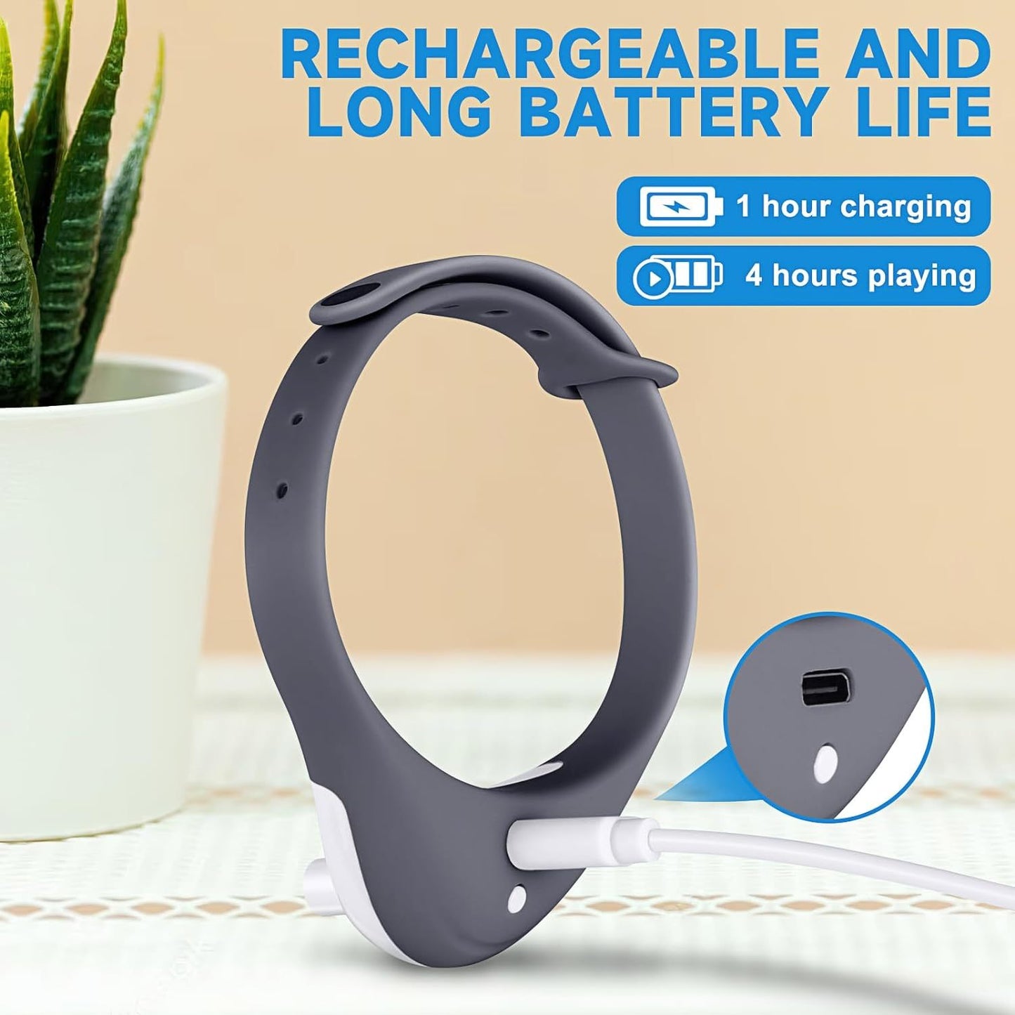 Smart LED Play Collar for Cats, Automatic and Rechargeable