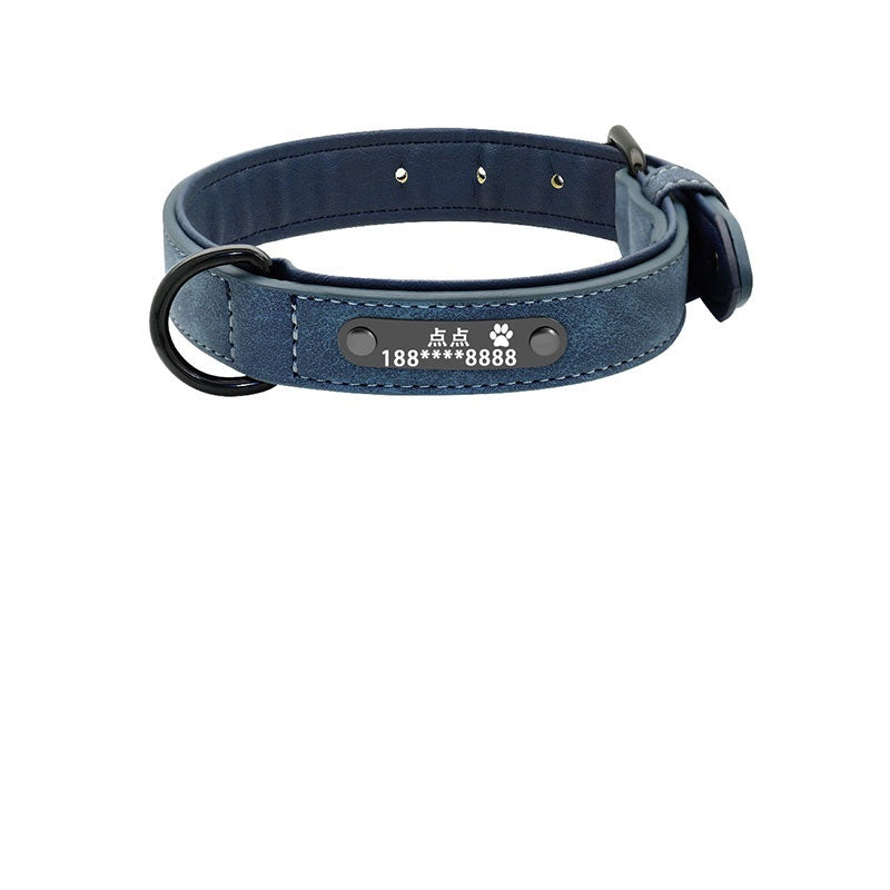 Personalized Anti-Lost Dog Collar with Engraved Lettering