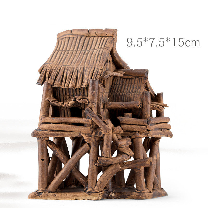 Porcelain Houses Ancient Aquarium Aquarium Landscape Decoration