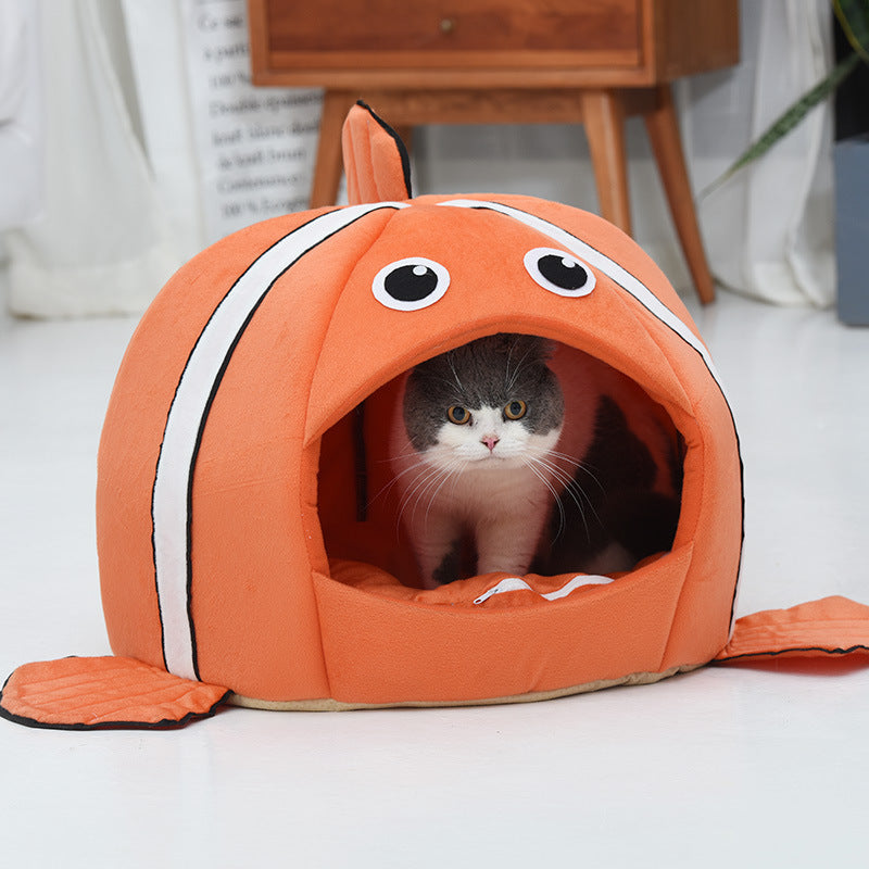 Fish Syle House For Cats