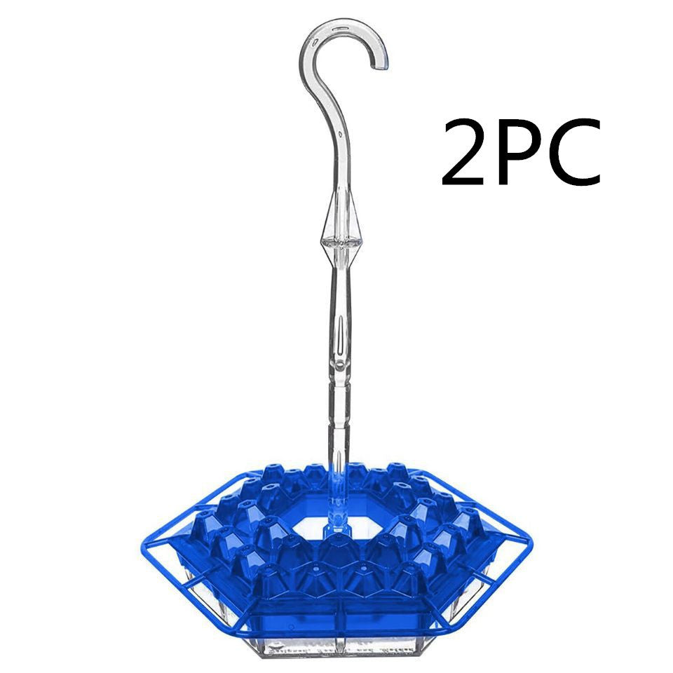 Red Hexagonal Hummingbird Nectar Feeder
