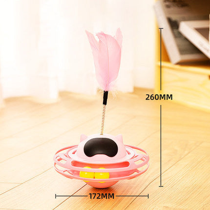 Cat Stick Toy Self-hi To Relieve Boredom Cat Tumbler Turntable
