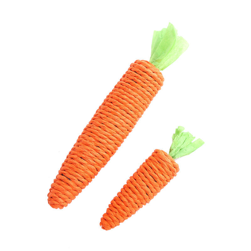 Paper String Decorations Carrot for Pets