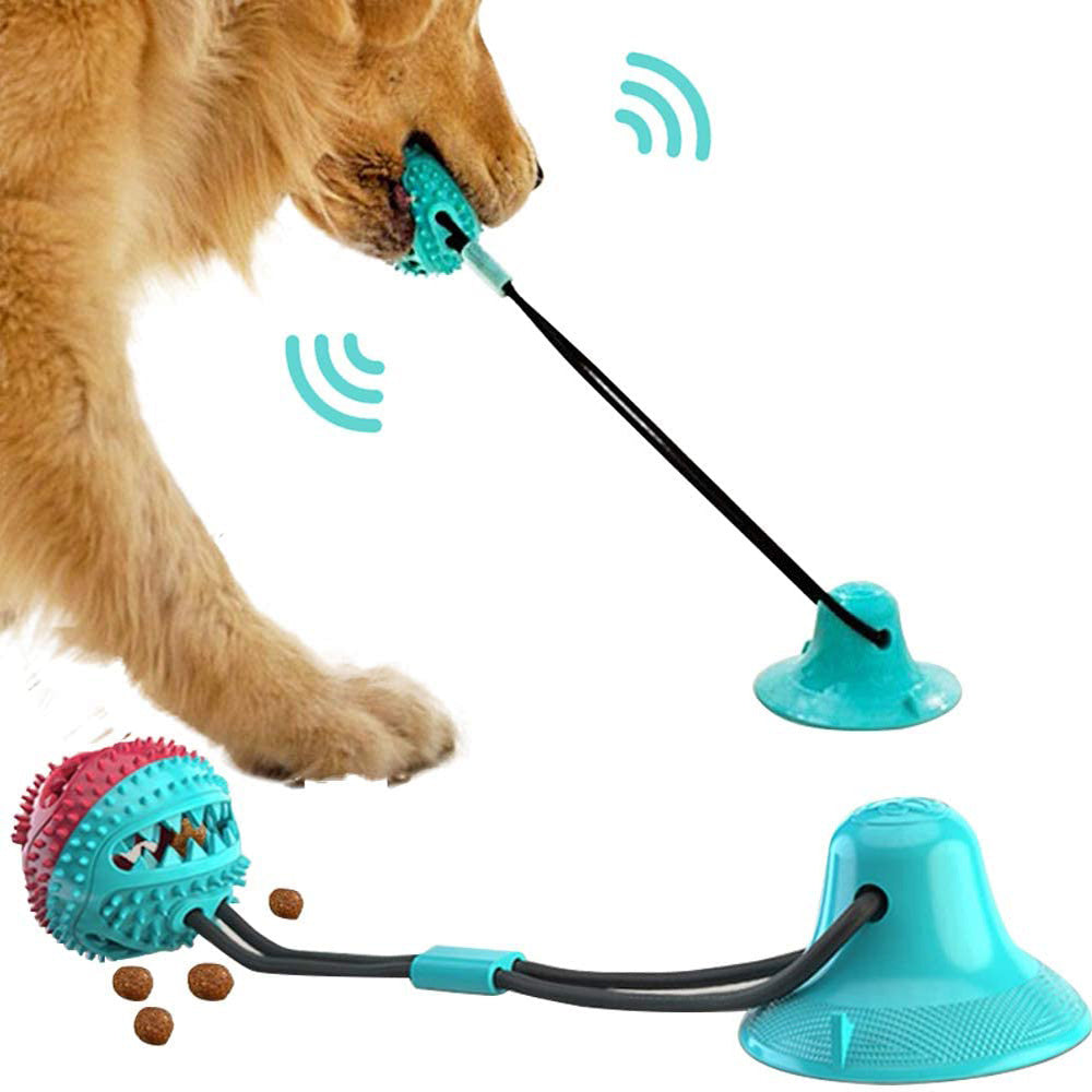 Silicon Toy Suction Cup Tug Interactive Ball For Dog