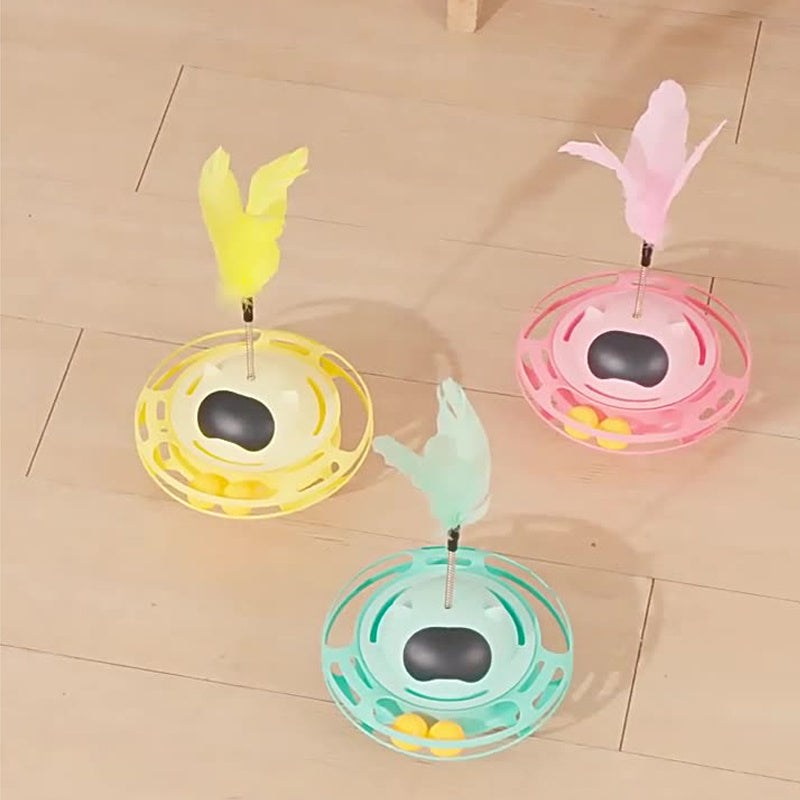 Cat Stick Toy Self-hi To Relieve Boredom Cat Tumbler Turntable