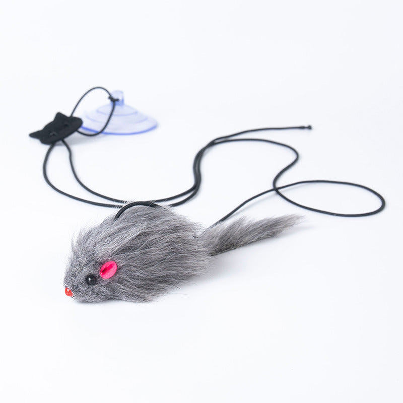 Retractable Cat Feather Teaser Toy for Indoor Play and Exercise
